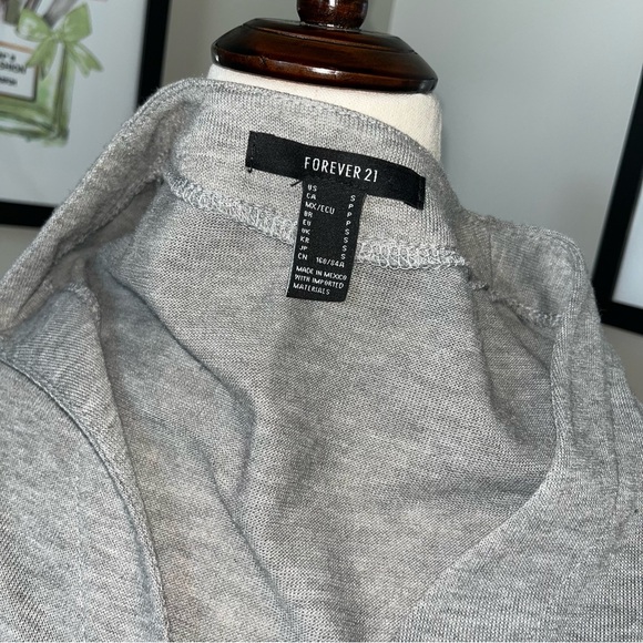 🐰 Forever 21 Lightweight Front Button Cardigan Sweater Dress - Picture 12 of 15